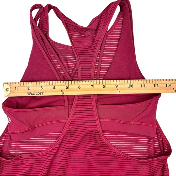 Lululemon Fully Flexed 2-in-1 Tank in Ruby Size 4 Small - Picture 9 of 11